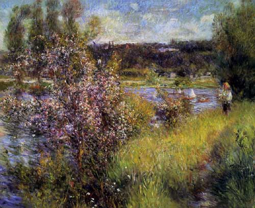 Painting Code#42085-Renoir, Pierre-Auguste - The Seine at Chatou