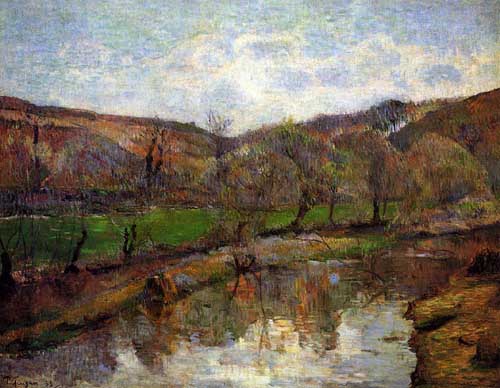 Painting Code#42097-Gauguin, Paul - Aven Valley, Upstream of Pont-Aven