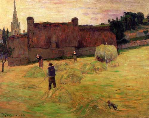 Painting Code#42143-Gauguin, Paul - Haymaking