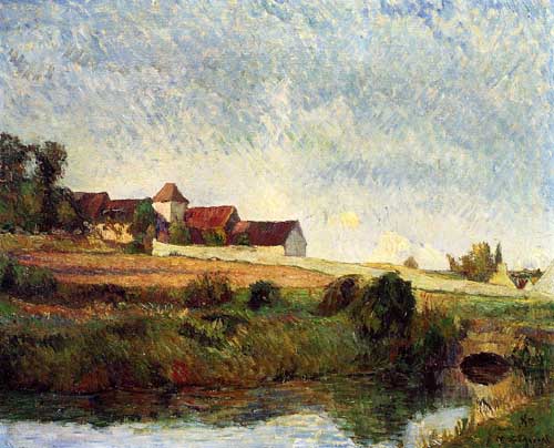Painting Code#42151-Gauguin, Paul - La Groue Farm, Osny