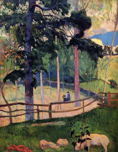 Painting Code#42167-Gauguin, Paul - Nostalgic Promenade