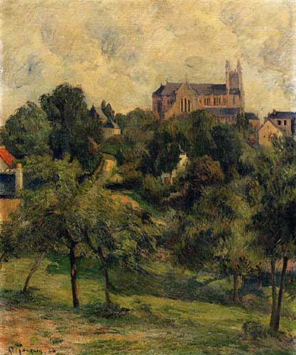 Painting Code#42168-Gauguin, Paul - Notre-Dame-des-Agnes, Rouen