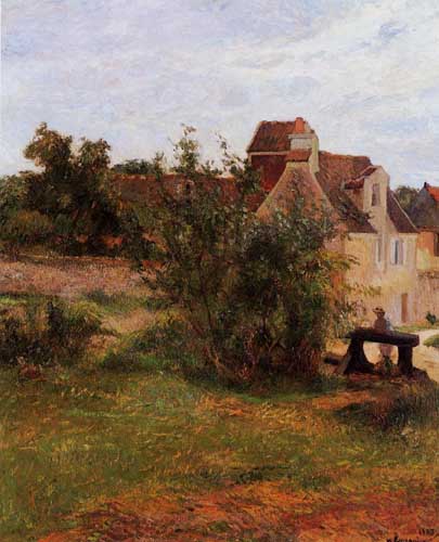 Painting Code#42169-Gauguin, Paul - Osny, the Gate, Busagny Farm