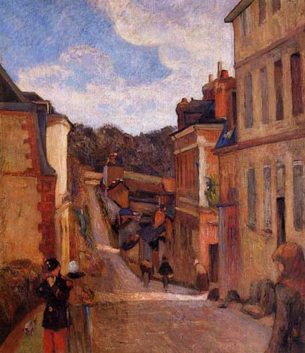 Painting Code#42183-Gauguin, Paul - Rue Jouvenet, Rouen