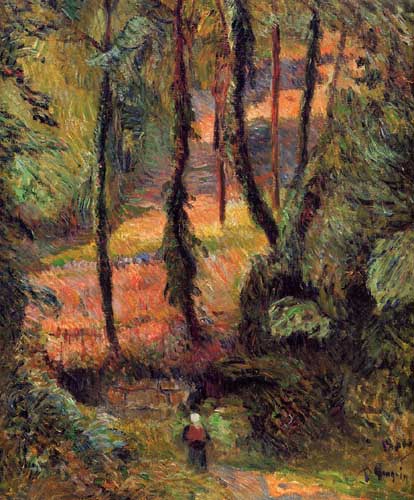 Painting Code#42193-Gauguin, Paul - Sunken Path, Wooded Rose