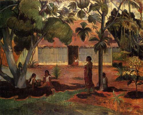 Painting Code#42197-Gauguin, Paul - Te Ra&#039;au Rahi (also known as The Large Tree)