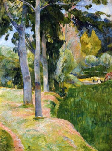 Painting Code#42206-Gauguin, Paul - The Large Trees