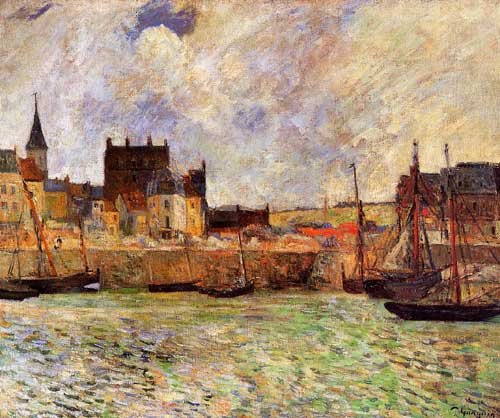 Painting Code#42208-Gauguin, Paul - The Port, Dieppe