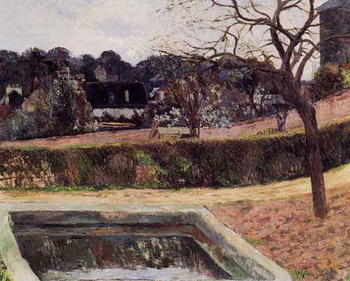 Painting Code#42213-Gauguin, Paul - The Square Basin (also known as Pond)
