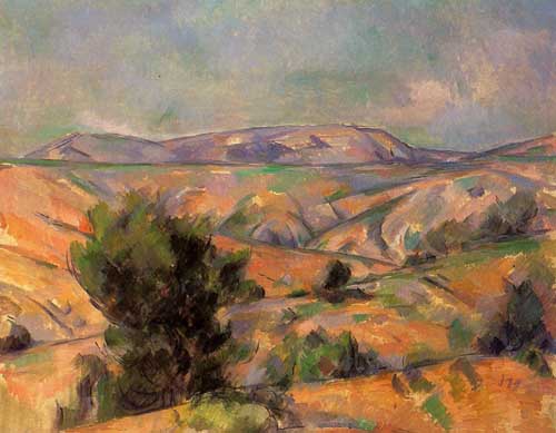 Painting Code#42254-Cezanne, Paul - Mount Sainte-Victoire Seen from Gardanne