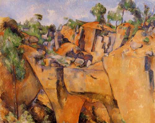 Painting Code#42257-Cezanne, Paul - The Bibemus Quarry