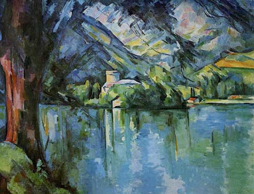 Painting Code#42267-Cezanne, Paul - The Lac d&#039;Annecy