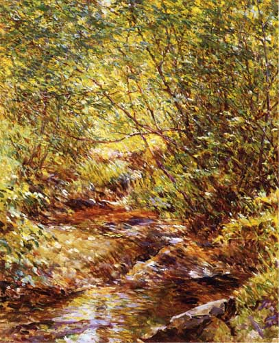 Painting Code#42364-Reid, Robert(USA) - A Woodland Stream
