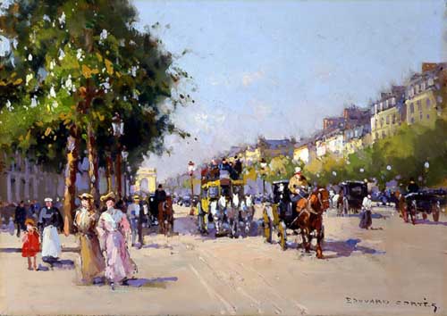 Painting Code#42385-Edouard Leon Cortes - Champs Elys