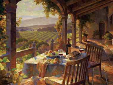 Painting Code#42396-Leon Roulette - Wine Country Afternoon