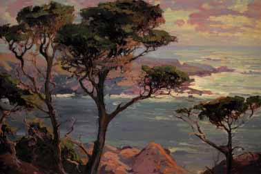 Painting Code#42399-Bischoff, Franz - Lonely Headlands, Point Lakes