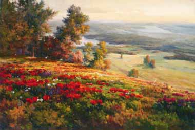 Painting Code#42411-Roberto Lombardi - Valley View I