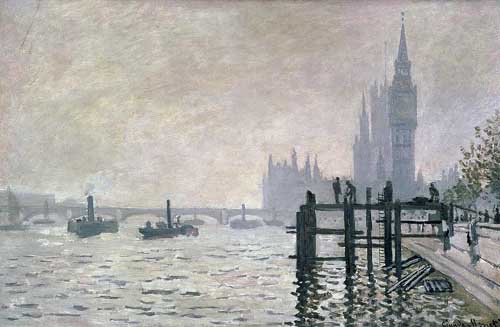 Painting Code#42419-Monet, Claude - The Thames at Westminster