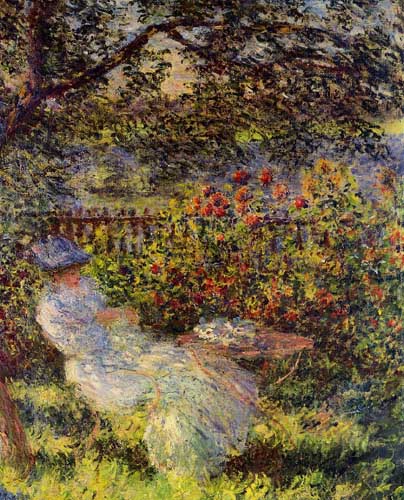Painting Code#45056-Monet, Claude - Alice Hoschede in the Garden