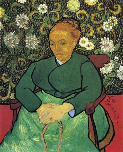 Painting Code#45071-Vincent Van Gogh - La Berceuse, Portrait of Madame Roulin