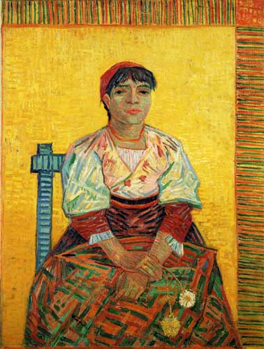Painting Code#45090-Vincent Van Gogh - The Italian Woman