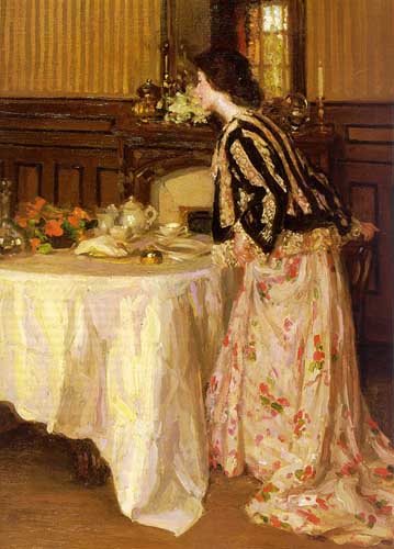 Painting Code#45115-Hubbell, Henry Salem(USA): Tea Time
