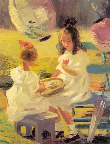 Painting Code#45119-Knox, Susan Ricker(USA): Japanese Tea Party