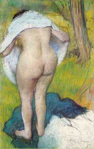 Painting Code#45166-Degas, Edgar: Girl Drying Herself