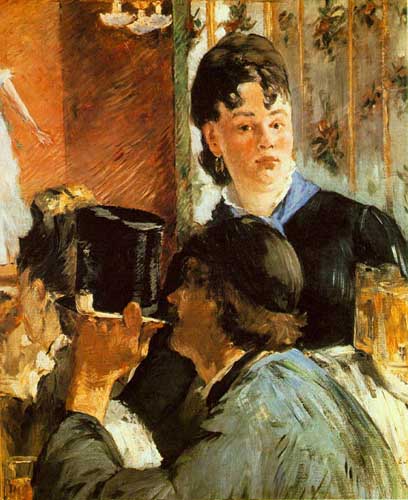 Painting Code#45186-Manet, Edouard(France): The Waitress
