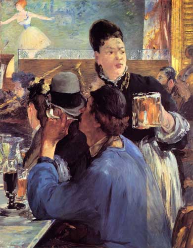 Painting Code#45198-Manet, Edouard(France): Corner of a Cafe-Concert