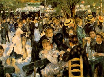 Painting Code#45204-Renoir, Pierre-Auguste: Le Moulin de la Galette, original size: 131 x 175cm