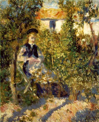 Painting Code#45205-Renoir, Pierre-Auguste: Nini in the Garden
