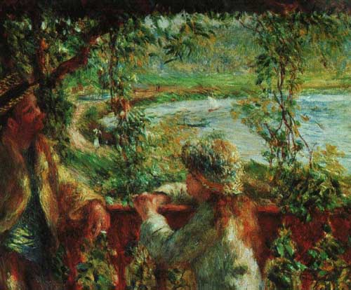 Painting Code#45214-Renoir, Pierre-Auguste: By the Lake