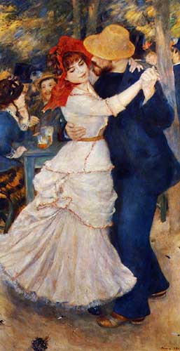 Painting Code#45218-Renoir, Pierre-Auguste: Dance at Bougival , original size: 182 x 98cm