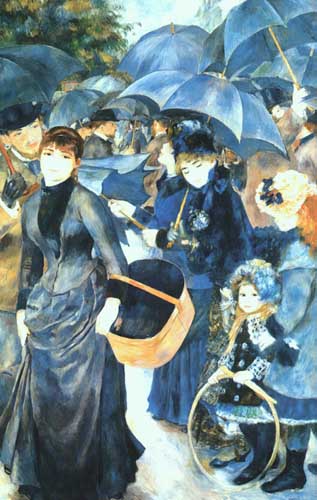 Painting Code#45219-Renoir, Pierre-Auguste: The Umbrellas