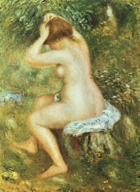 Painting Code#45221-Renoir, Pierre-Auguste: Nude