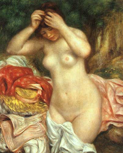 Painting Code#45230-Renoir, Pierre-Auguste: Bather Arranging Her Hair
