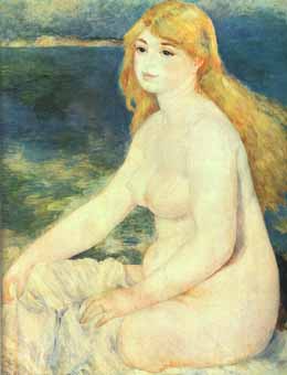 Painting Code#45231-Renoir, Pierre-Auguste: Blonde Nude