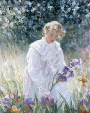 Painting Code#45378-Miriam Briks - Iris Garden