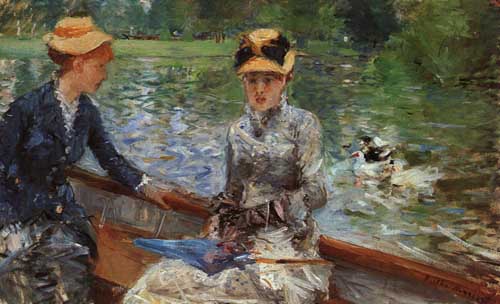 Painting Code#45456-Morisot, Berthe(France): A Summer&#039;s Day