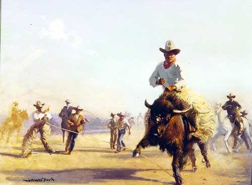 Painting Code#45504-Mason, Frank(USA): Wyoming Rodeo