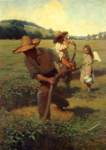Painting Code#45509-Newell Convers (N.C.) Wyeth - The Scythers