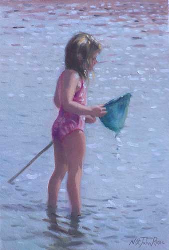 Painting Code#45538-Little Girl Fishing
