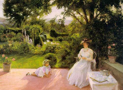 Painting Code#45558-Emmet, Lydia Field (USA): Grandmother&#039;s Garden