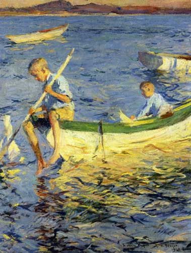 Painting Code#45573-Fishing Boys