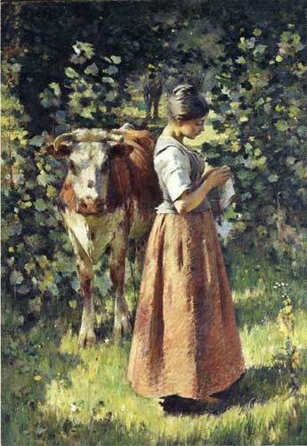 Painting Code#45585-Robinson, Theodore(USA): The Cowherd