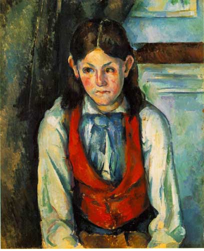 Painting Code#45632-Cezanne, Paul: Boy in a Red Vest 