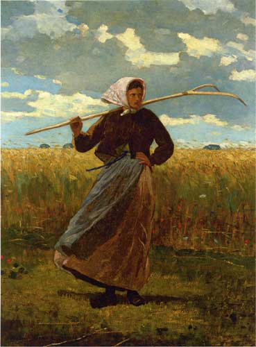 Painting Code#45669-Winslow Homer - The Return of the Gleaner