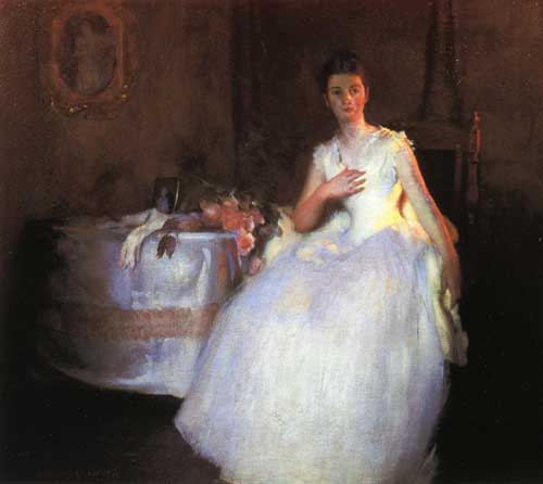 Painting Code#45720-Edmund Tarbell - After the Ball