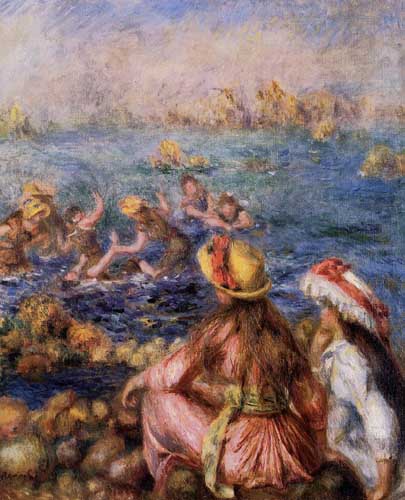 Painting Code#45730-Renoir, Pierre-Auguste - Bathers